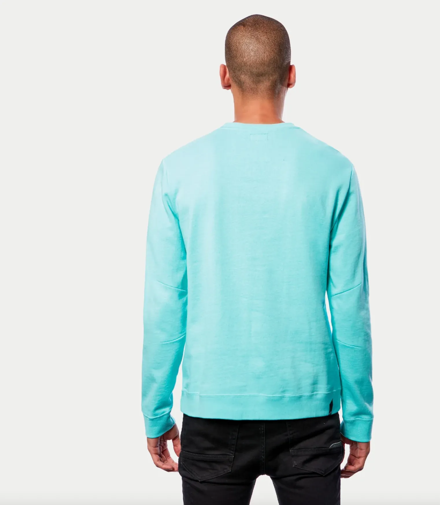 Ageless Chest Crew Fleece -Aqua-===SALE===
