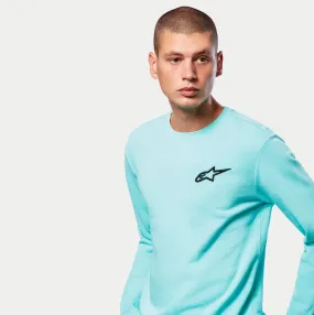Ageless Chest Crew Fleece -Aqua-===SALE===