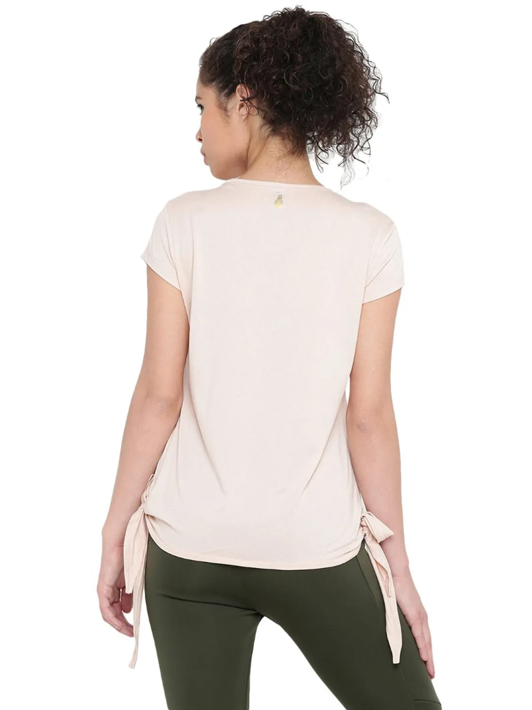 Alcis Women Solid Pink Tshirts