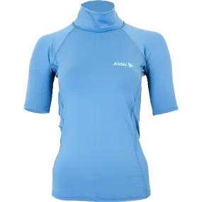Alder Womens Cruz Short Sleeve Rash Vest - Light Blue