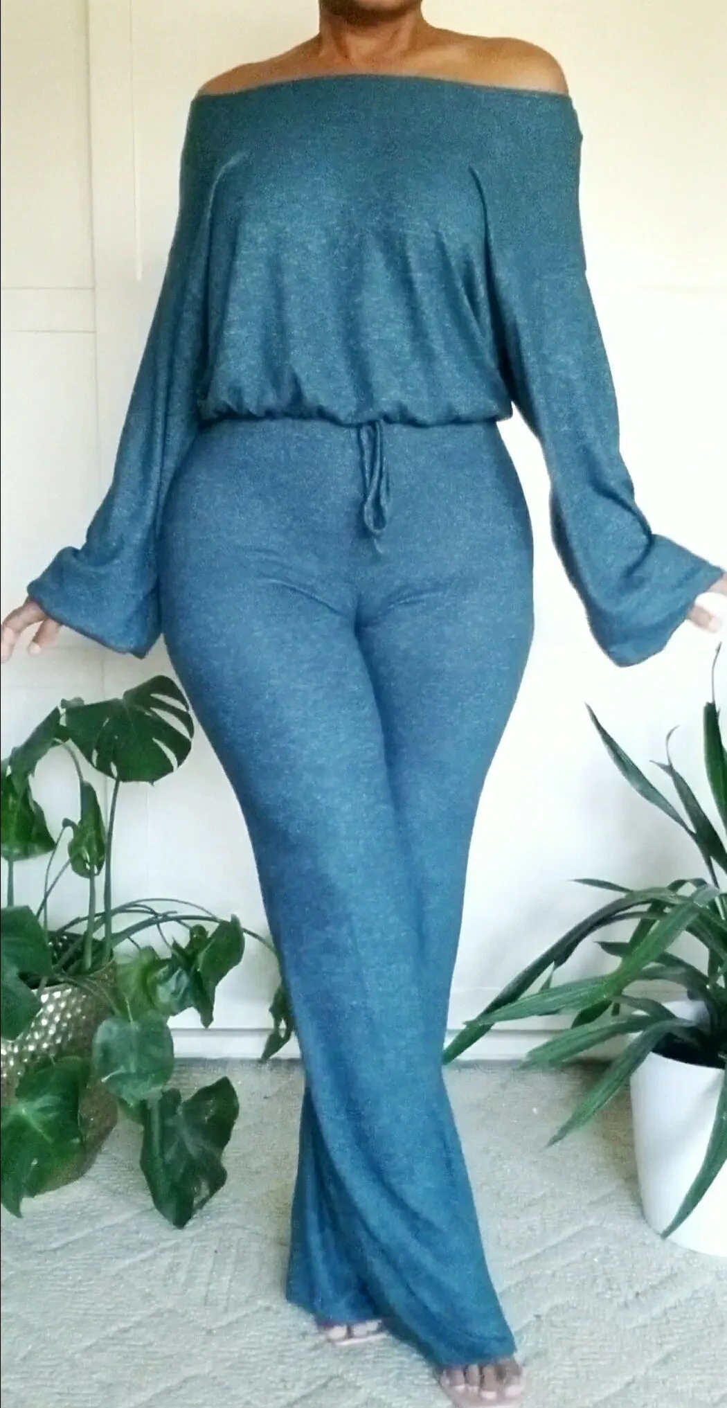 All I Need 2Pc Fleece Wide Leg Pant Set
