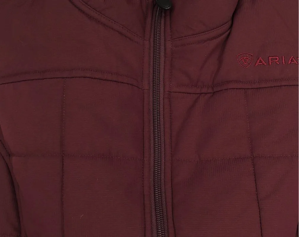 Ariat Women's Maroon Puffer Vest - Size Large