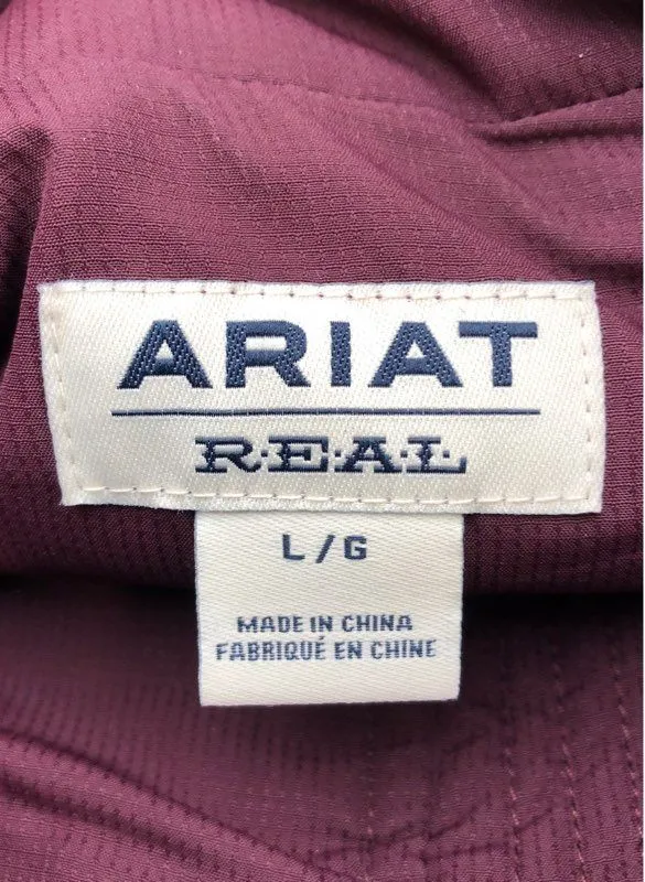 Ariat Women's Maroon Puffer Vest - Size Large