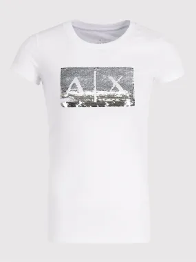 armani exchange white tshirts women