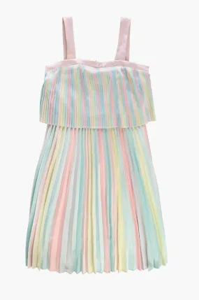 Billieblush Pleated Sateen Girls Dress