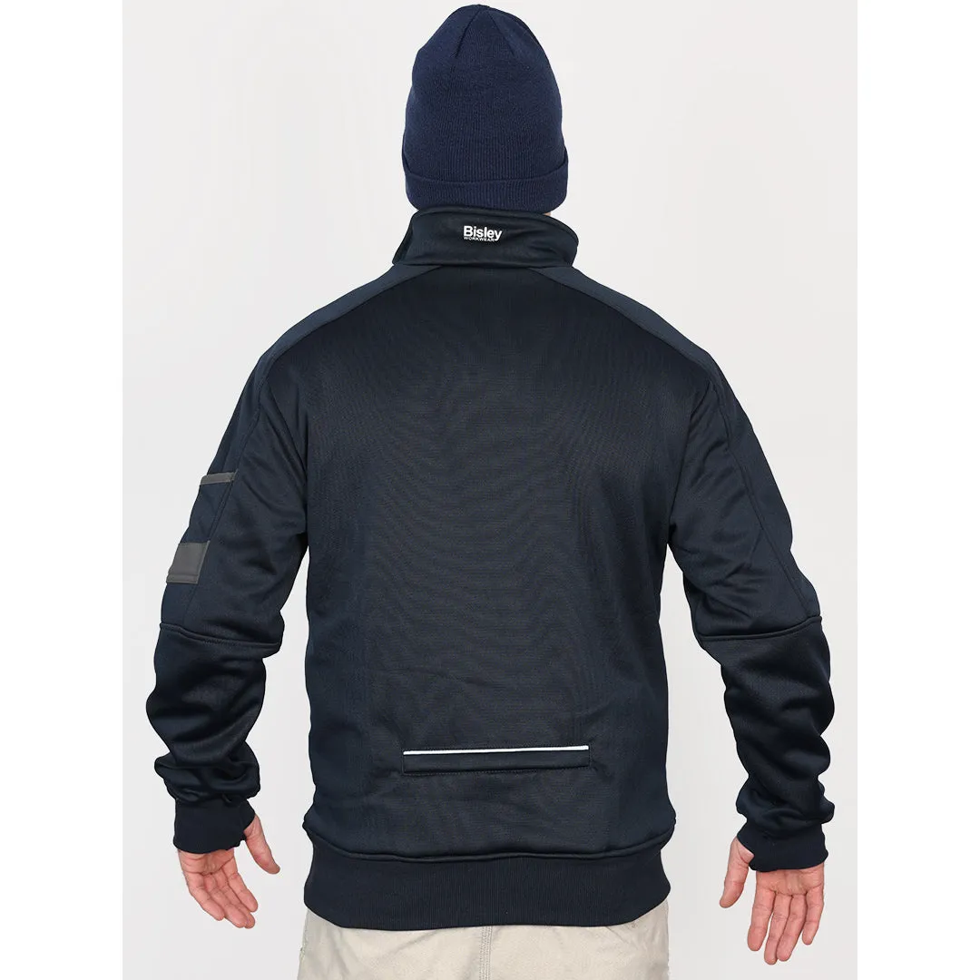Bisley Fleece 1/4 Zip Pullover With Sherpa Lining - Black/Charcoal/Navy