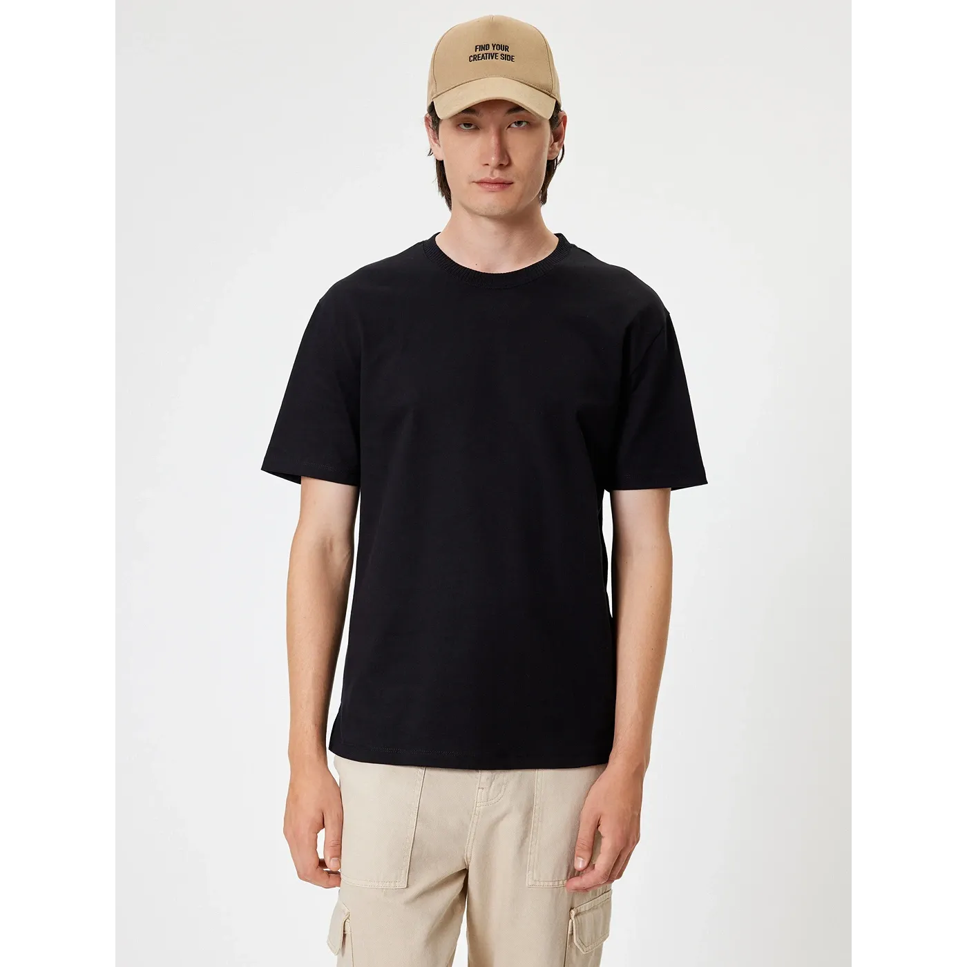 Black Slim Fit Tshirt