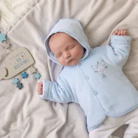 Blue Tiny Bear Velour Jacket