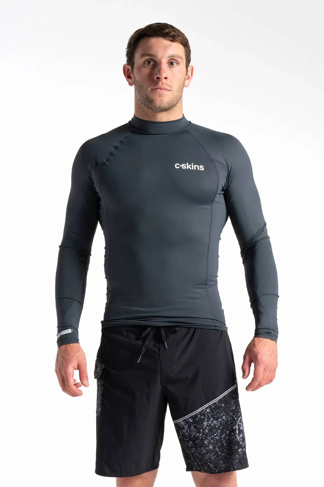 C-Skins UV Basics Long Sleeve Rash Vest - Anthracite