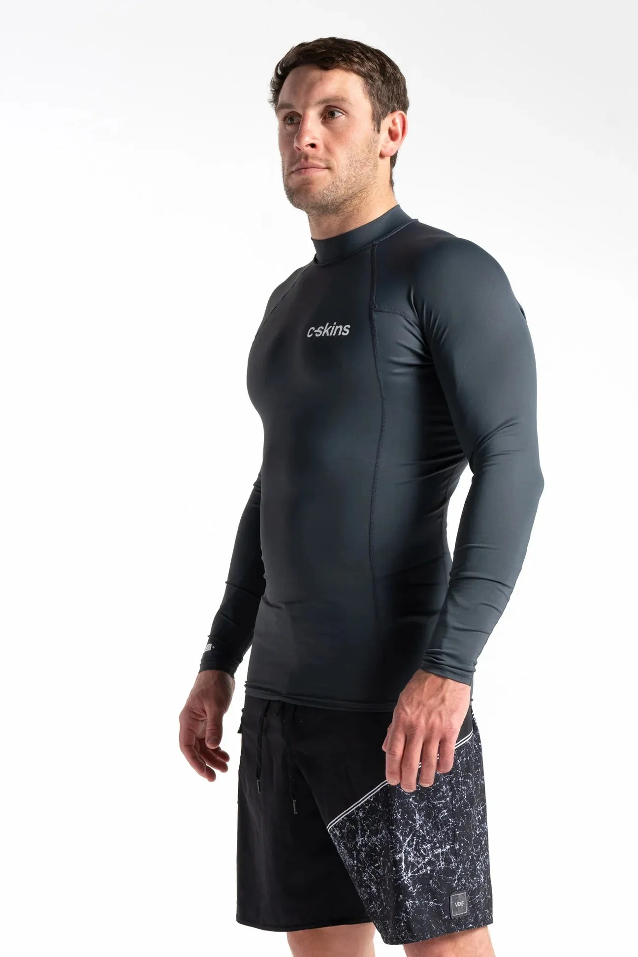 C-Skins UV Basics Long Sleeve Rash Vest - Anthracite