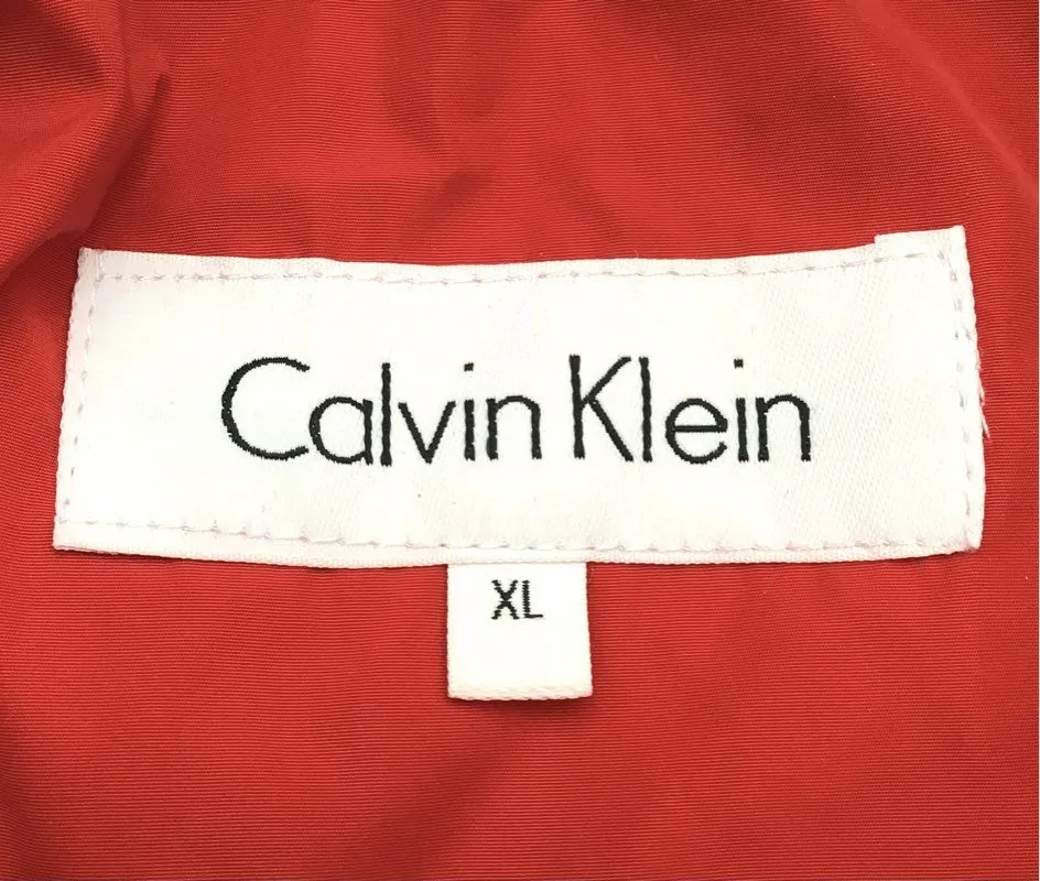 Calvin Klein Women's Red Puffer Vest - Size XL