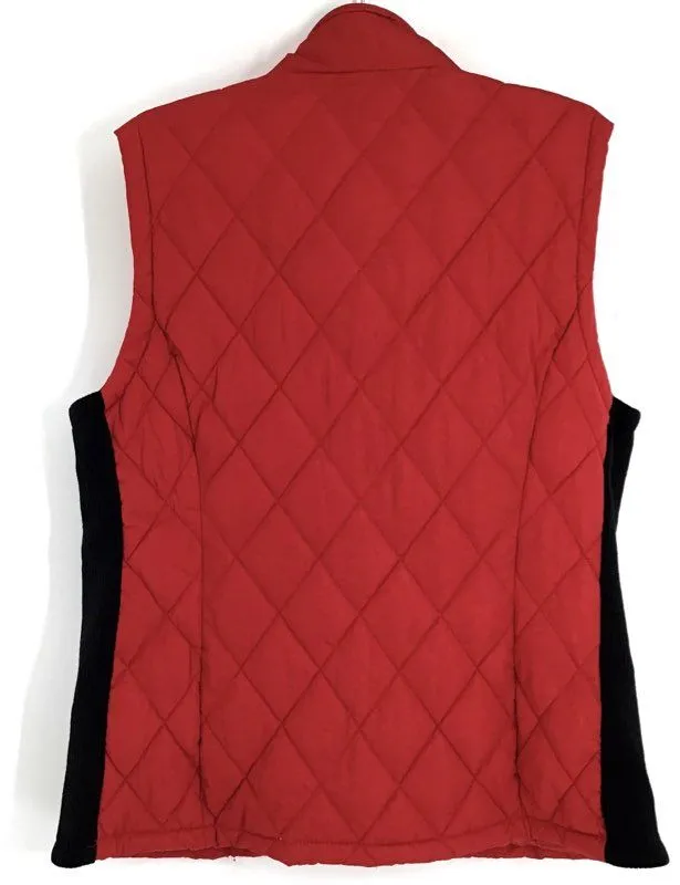 Calvin Klein Women's Red Puffer Vest - Size XL