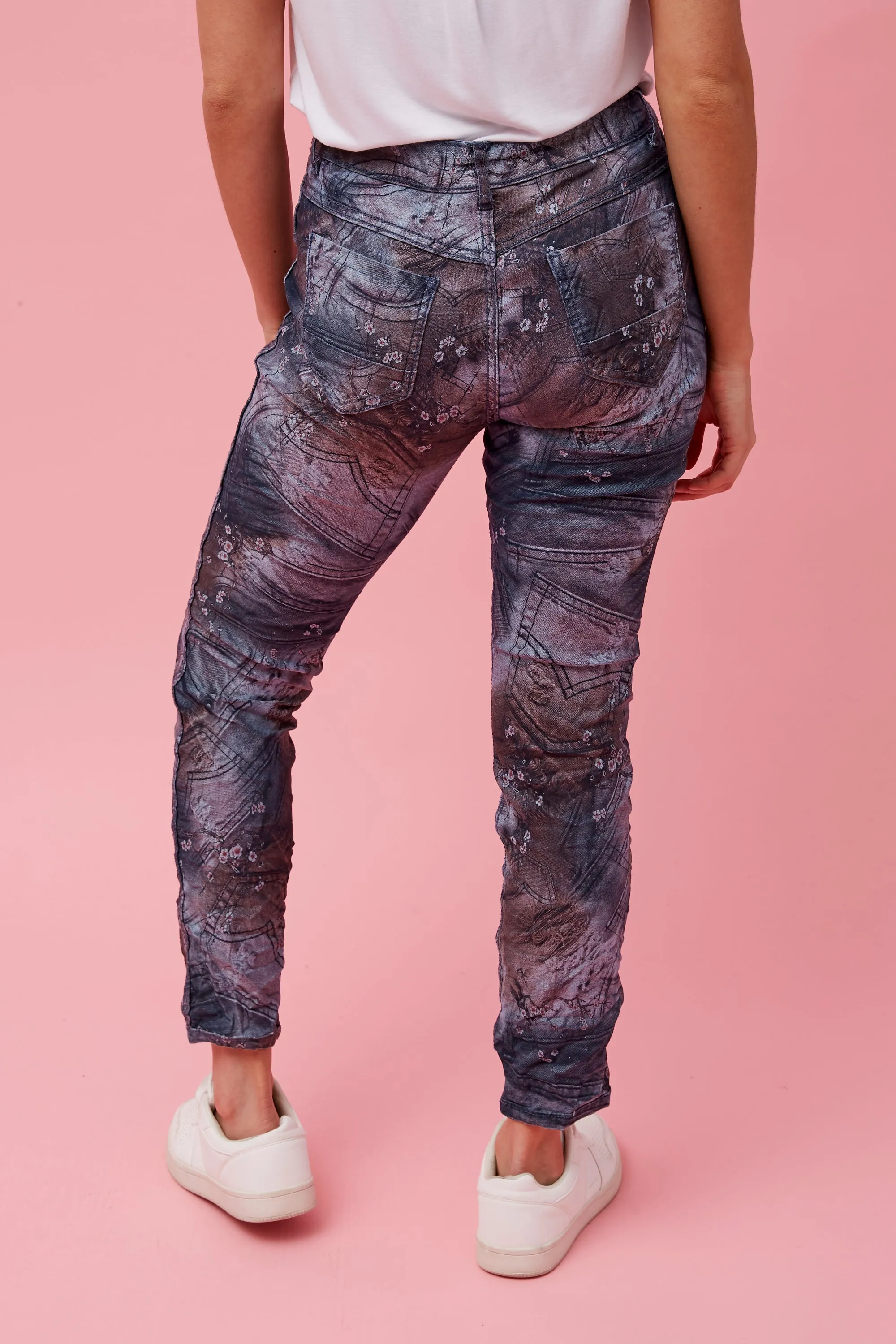 Caroline Morgan Printed Reversible Jean