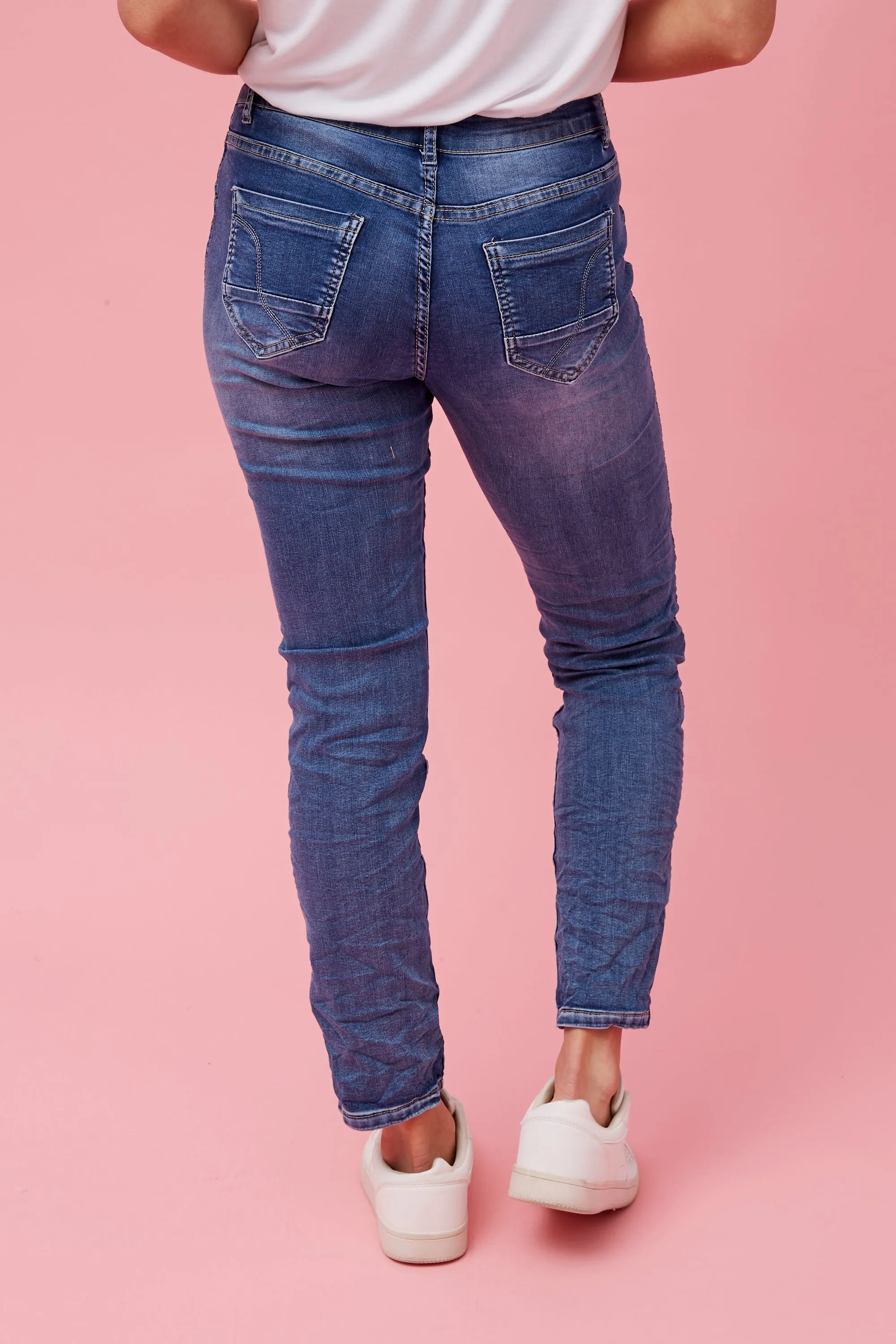 Caroline Morgan Printed Reversible Jean