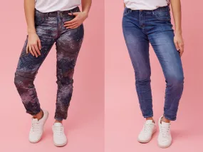 Caroline Morgan Printed Reversible Jean