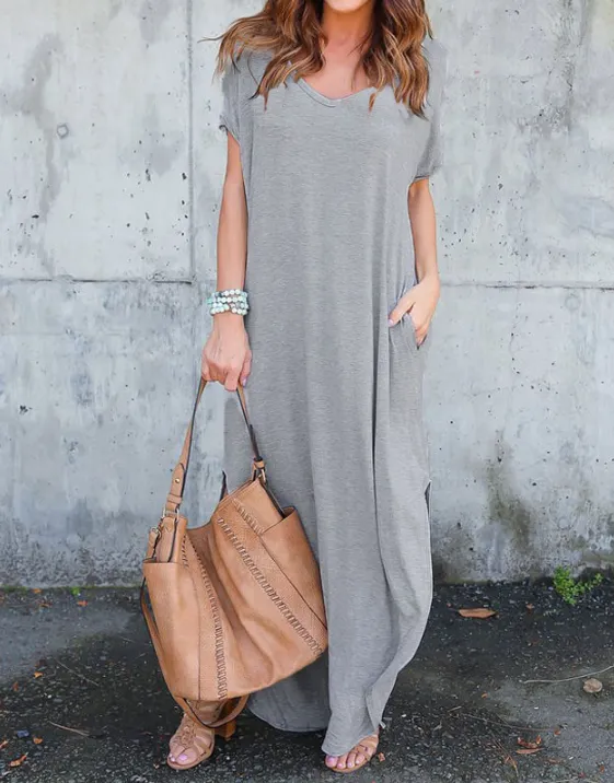 Casual Side Split Kintted Dress