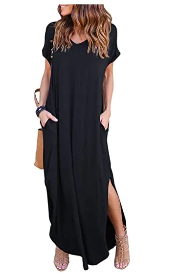 Casual Side Split Kintted Dress