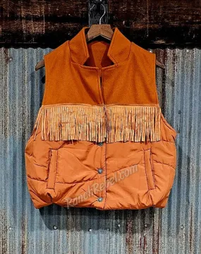 Cattleman's Fringe Vest in Hereford #5337