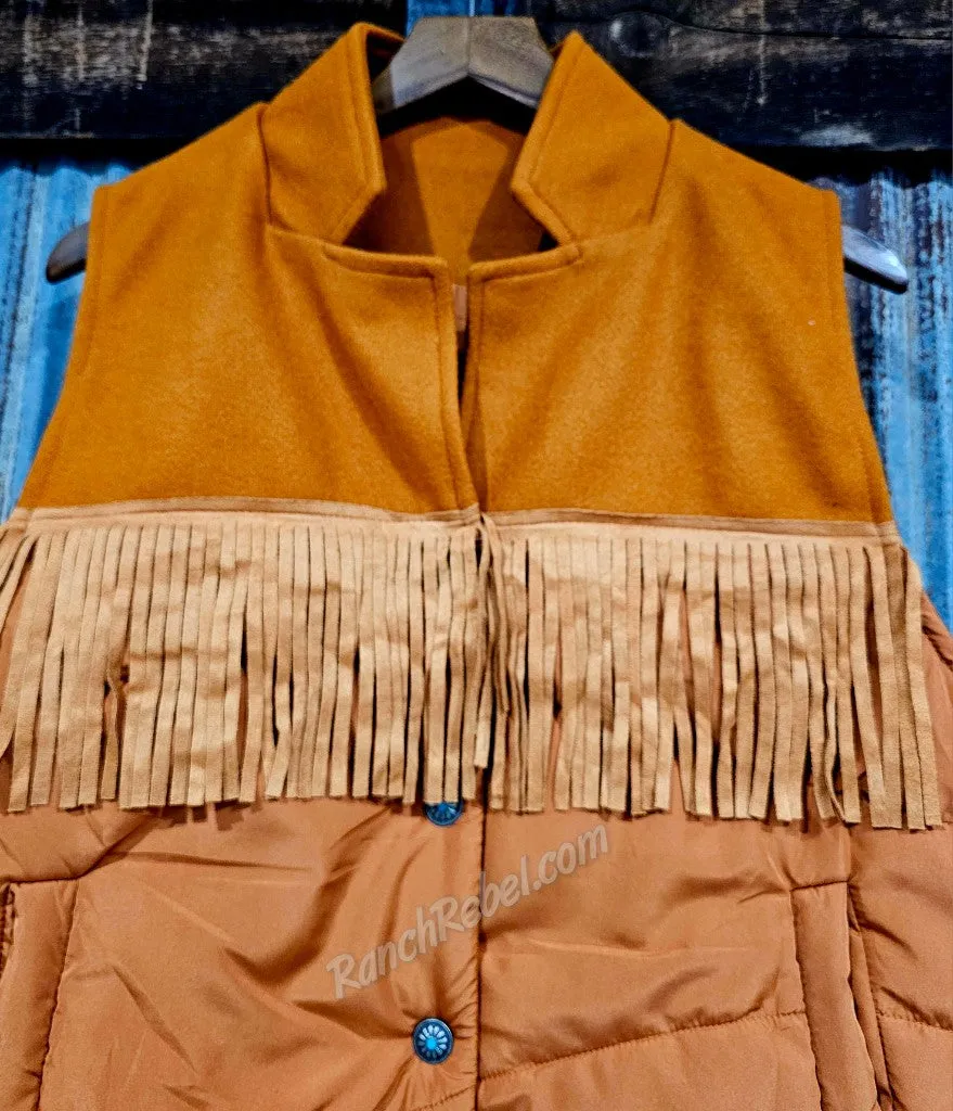 Cattleman's Fringe Vest in Hereford #5337