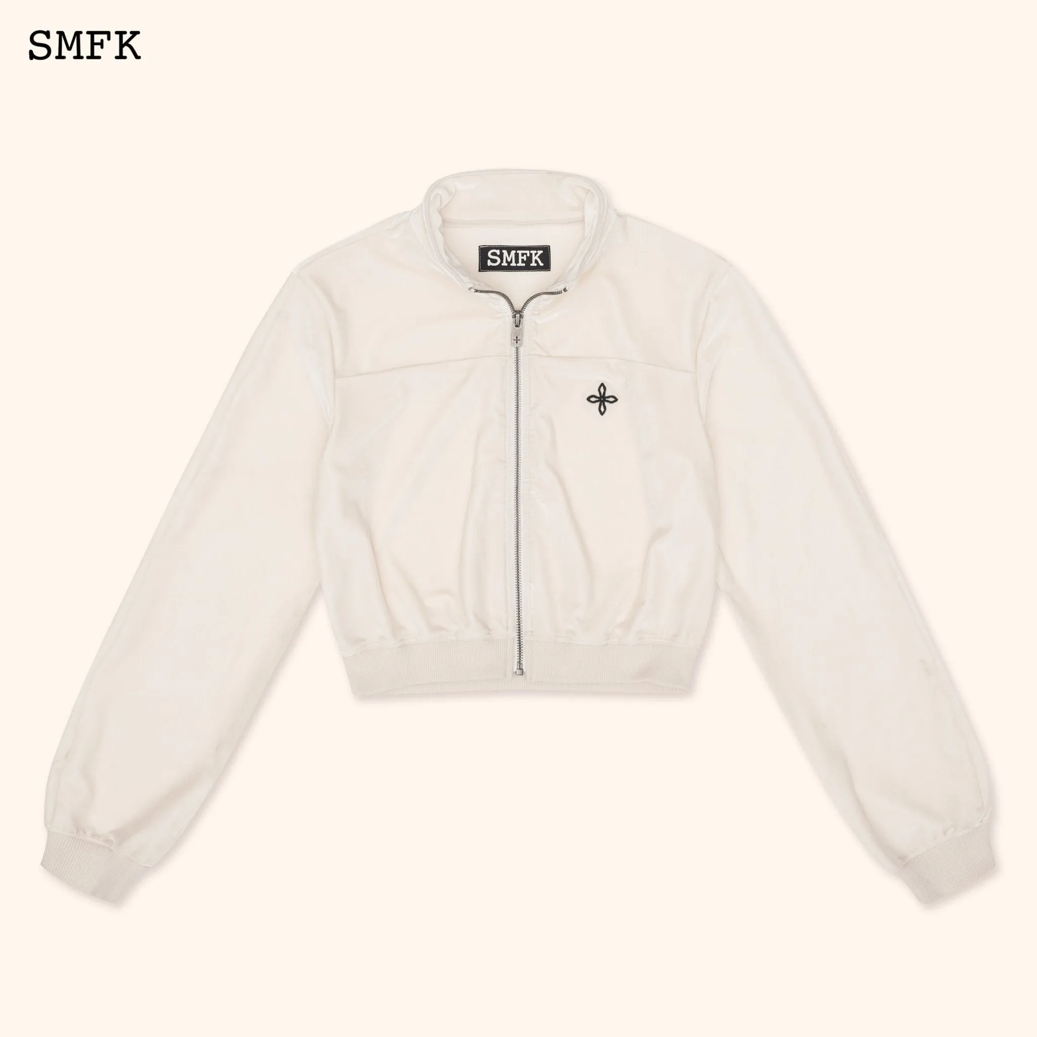 Compass Rove Training Jacket White Velvet