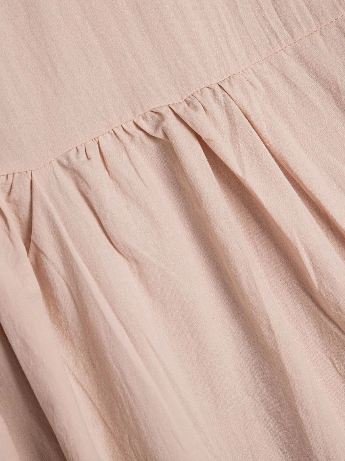 Crew Neck Women Dresses Shift Daily Cotton Pockets Dresses