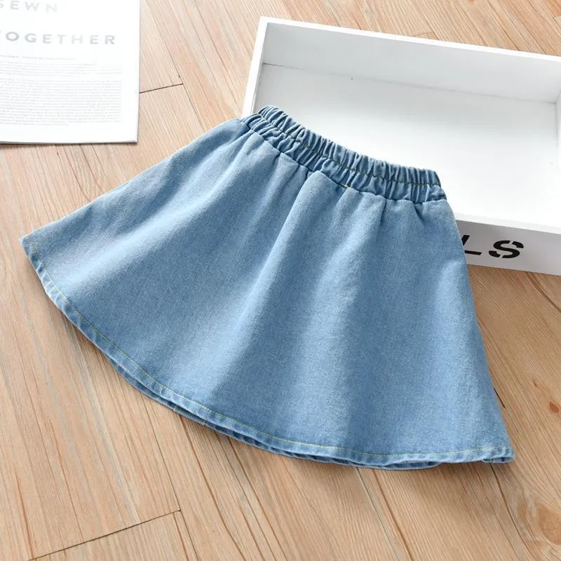 Denim Skirts, Children's Western Style Outer Skirts