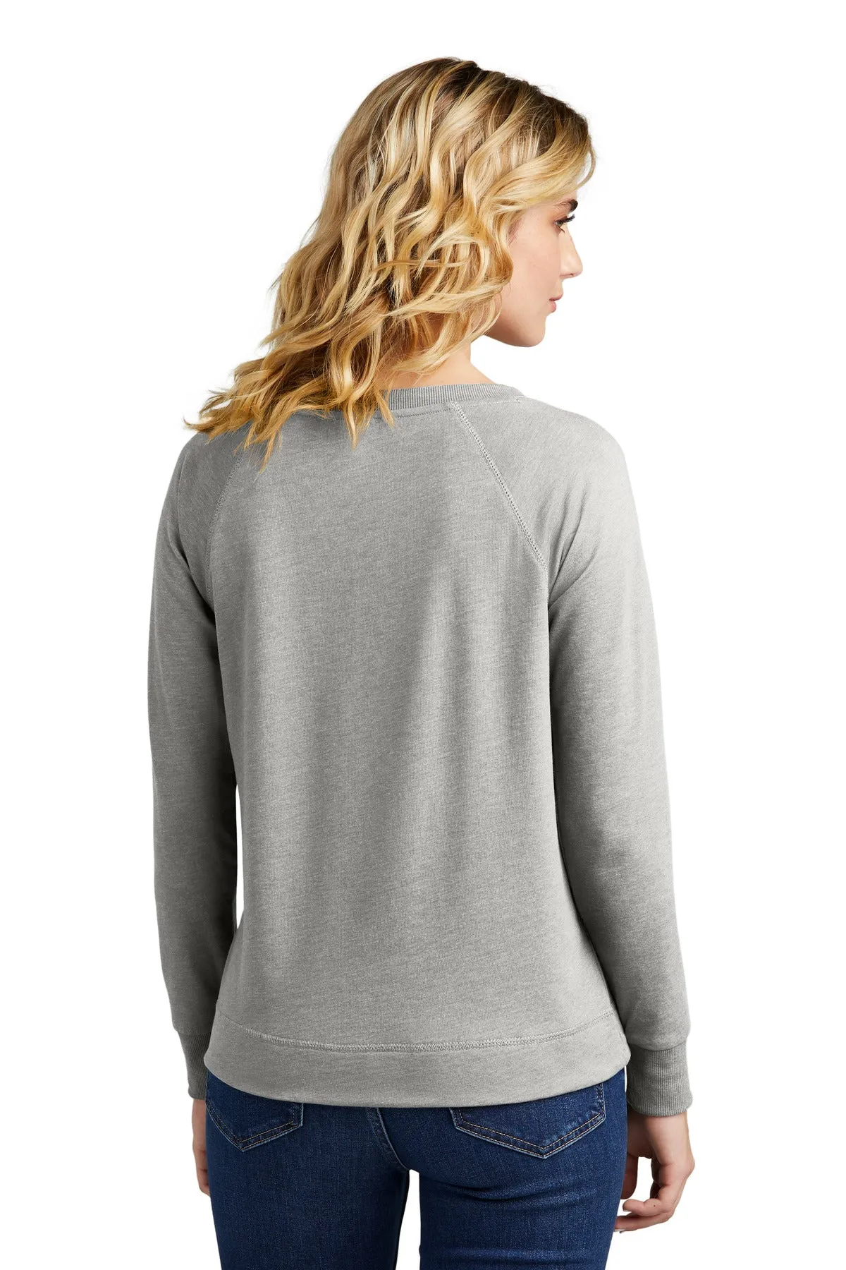 District Women's Featherweight French Terry™ Long Sleeve Crewneck DT672