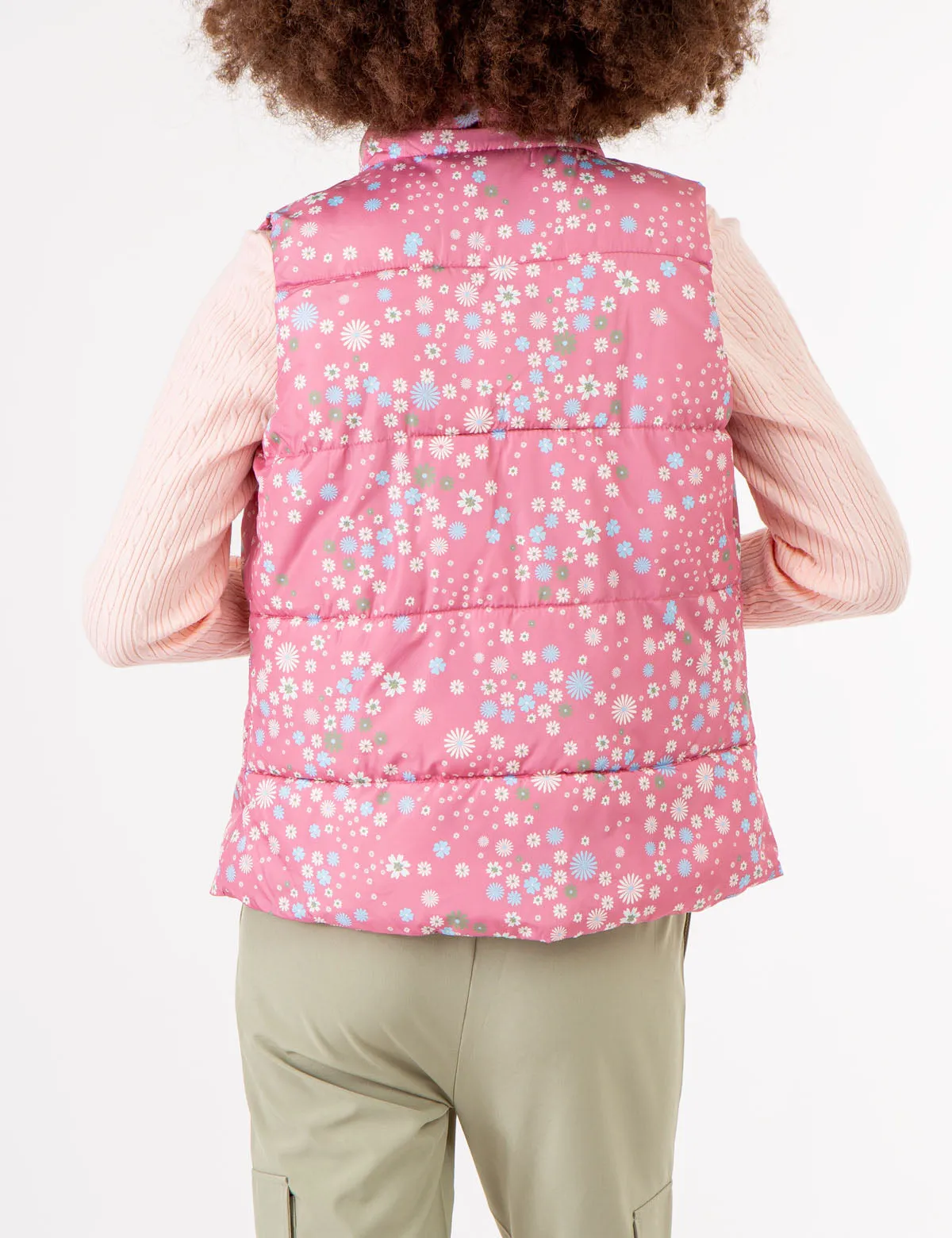DITSY PRINT PUFFER VEST