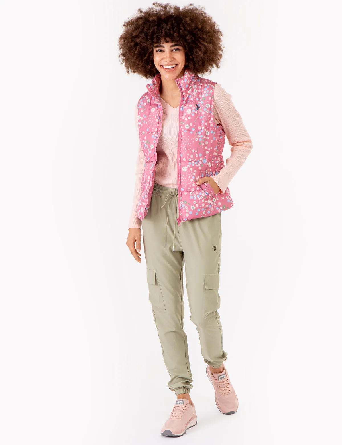 DITSY PRINT PUFFER VEST