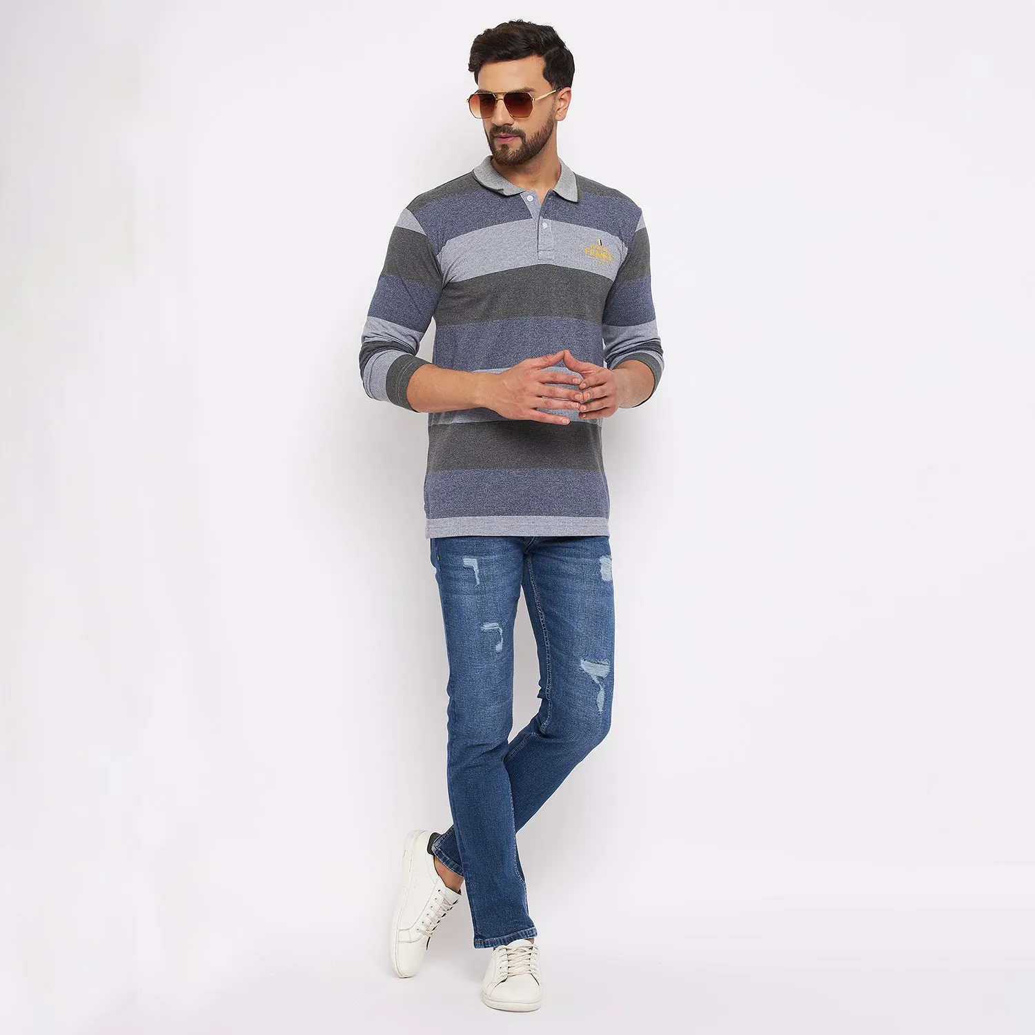 Duke Stardust Men Full Sleeve Cotton T-shirt (LF3906)
