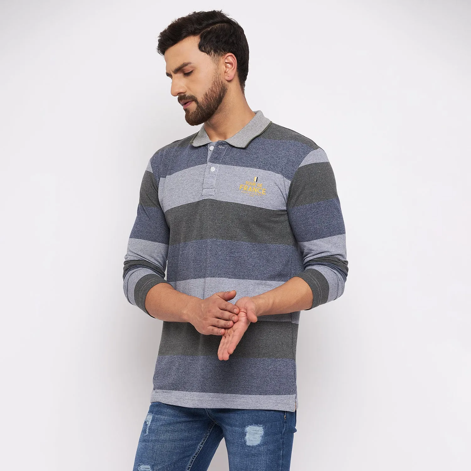 Duke Stardust Men Full Sleeve Cotton T-shirt (LF3906)