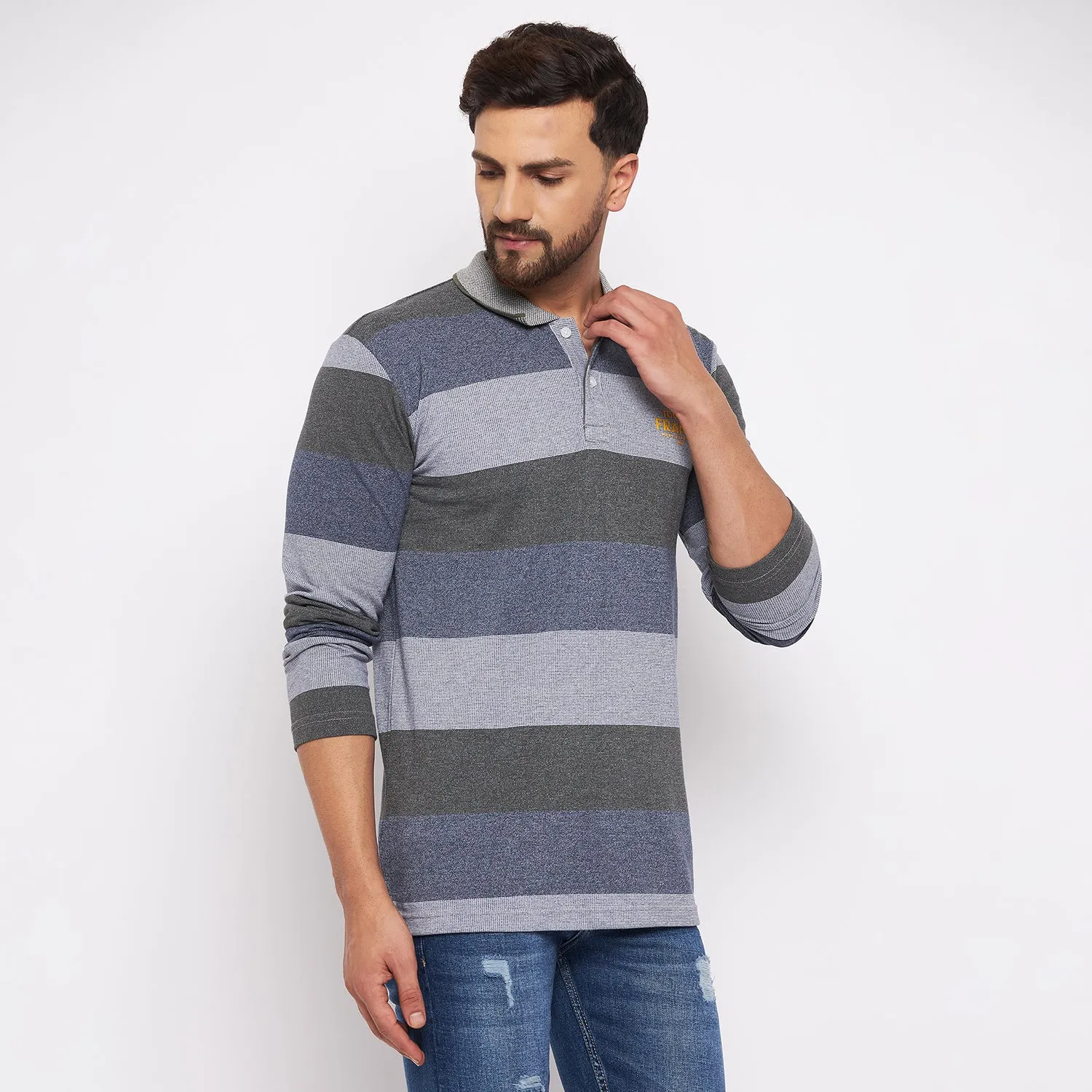 Duke Stardust Men Full Sleeve Cotton T-shirt (LF3906)
