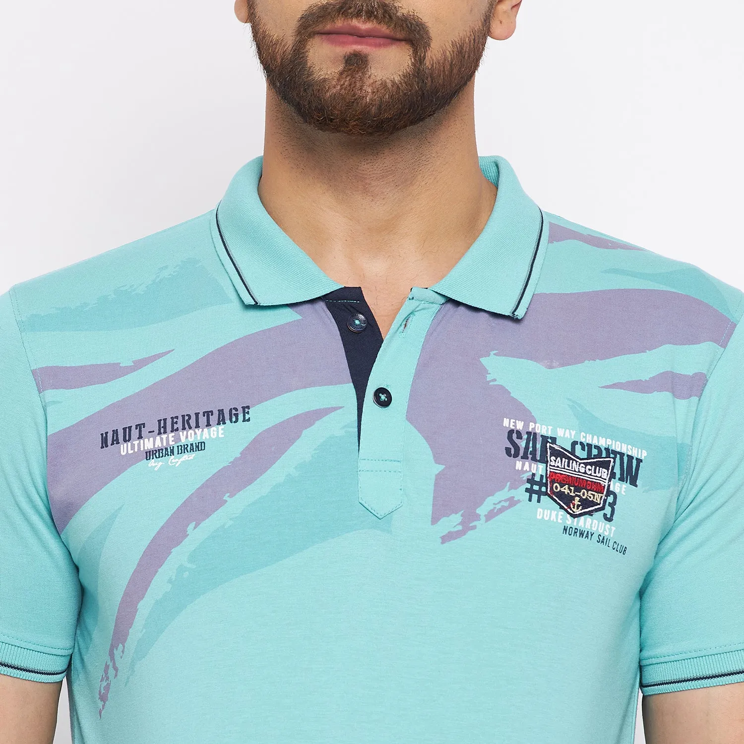 Duke Stardust Men Half Sleeve Cotton T-shirt (LF4780)
