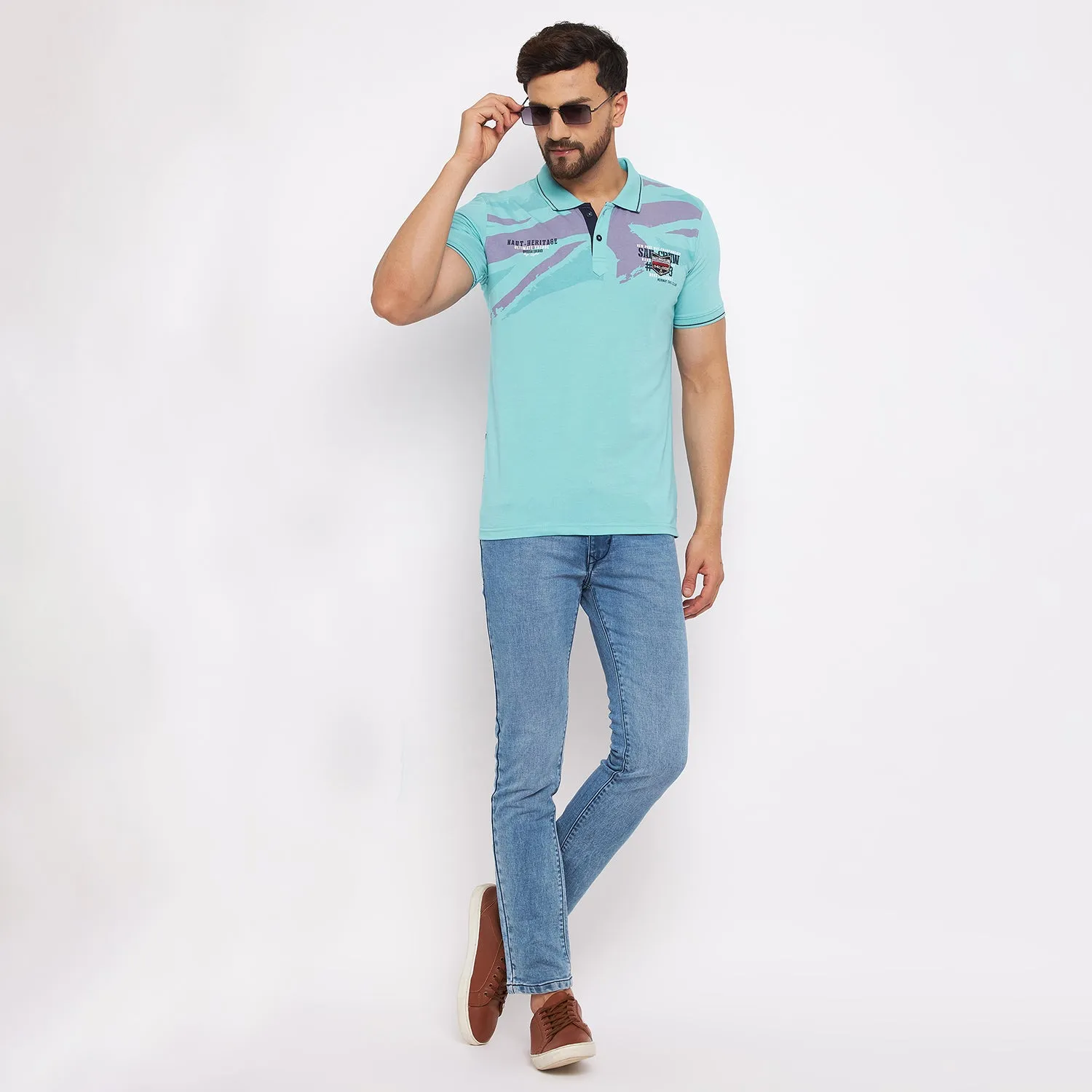 Duke Stardust Men Half Sleeve Cotton T-shirt (LF4780)