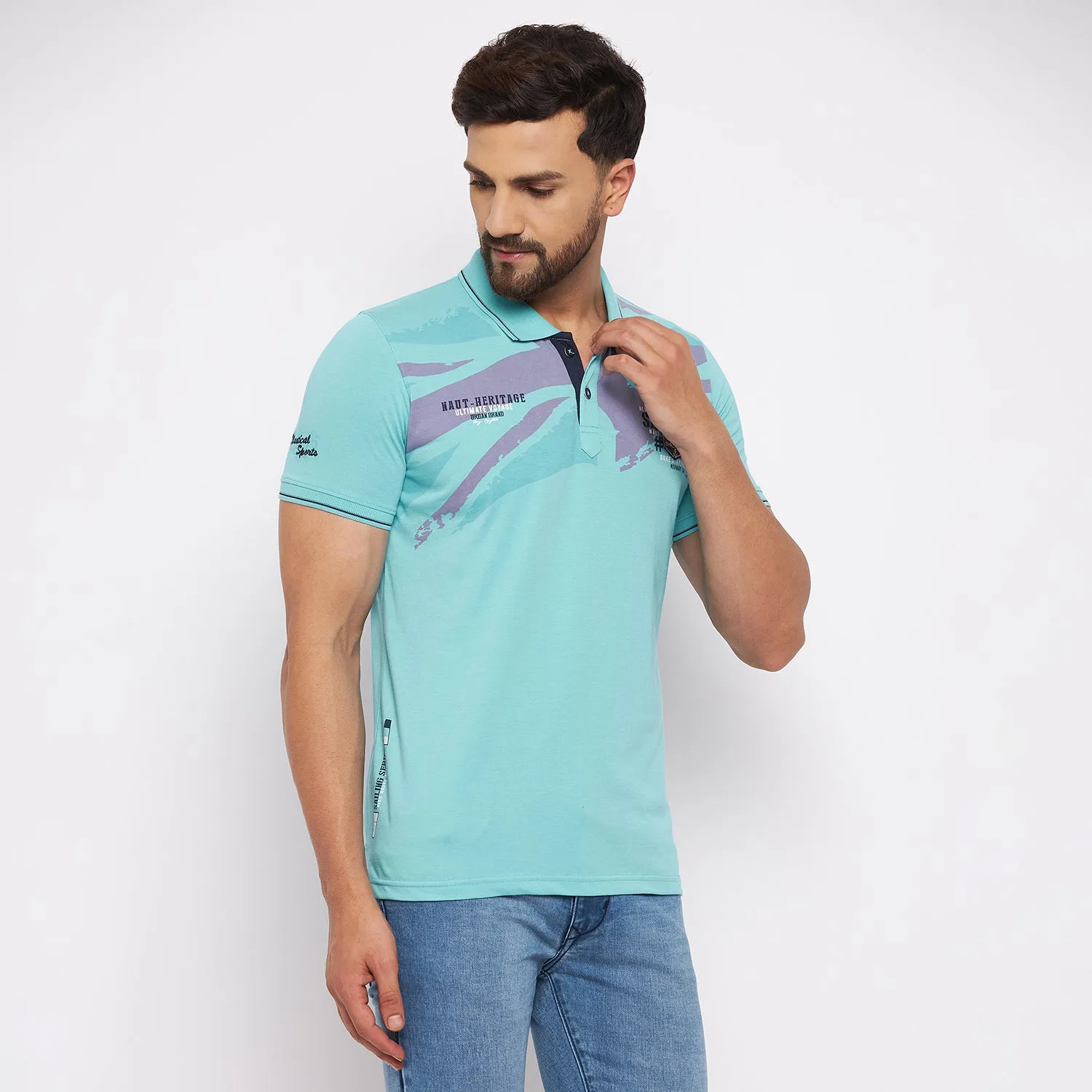 Duke Stardust Men Half Sleeve Cotton T-shirt (LF4780)