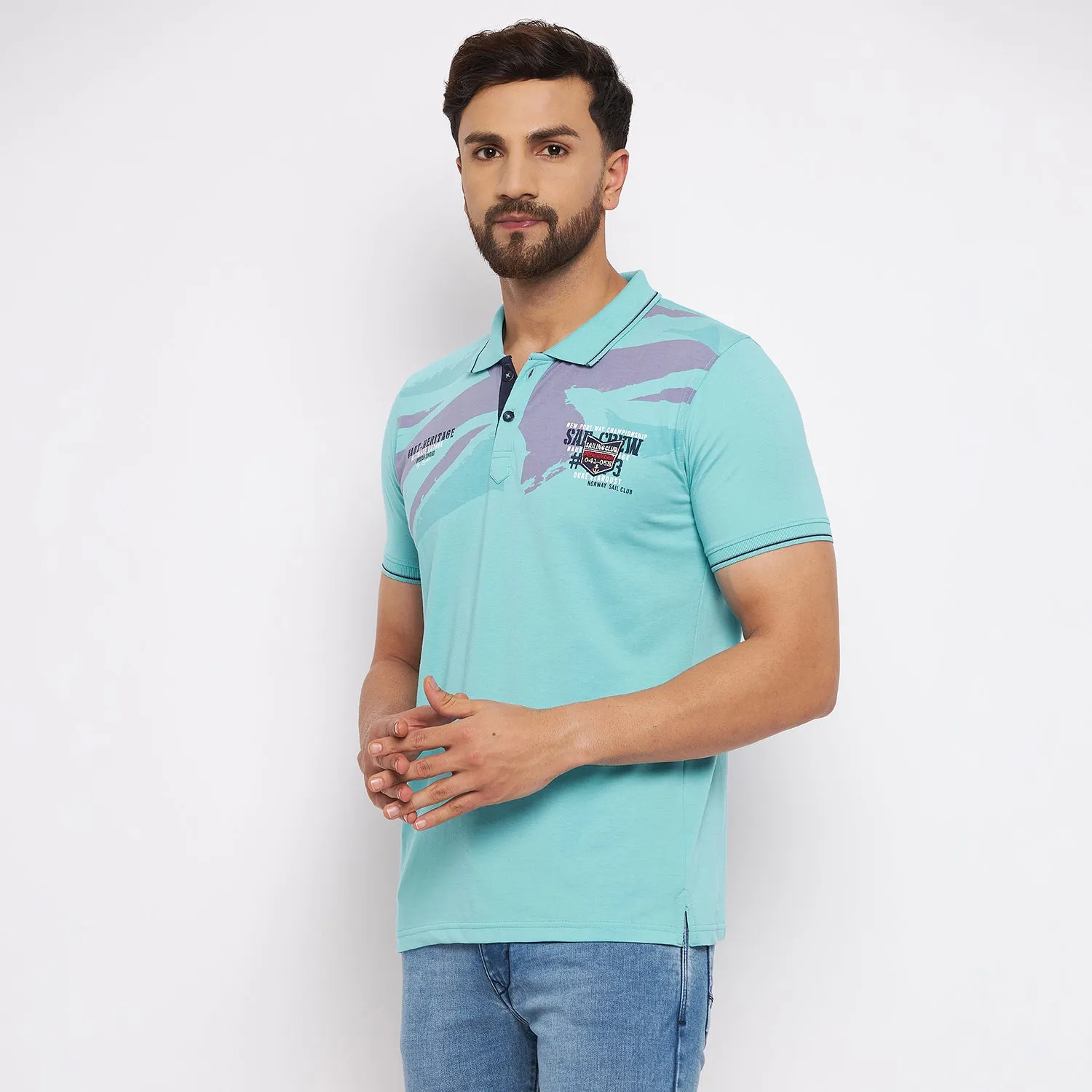 Duke Stardust Men Half Sleeve Cotton T-shirt (LF4780)