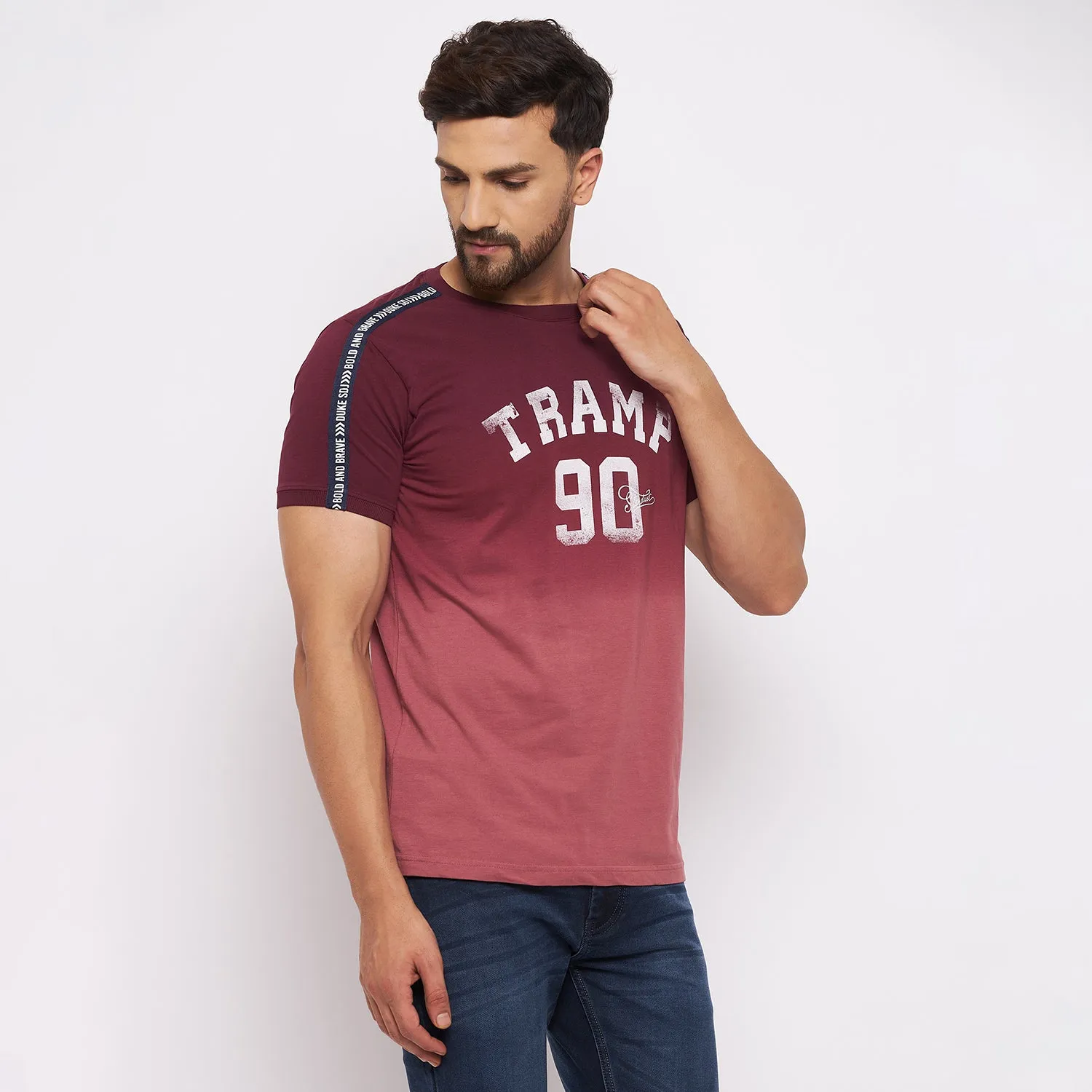 Duke Stardust Men Half Sleeve Cotton T-shirt (LF4819)
