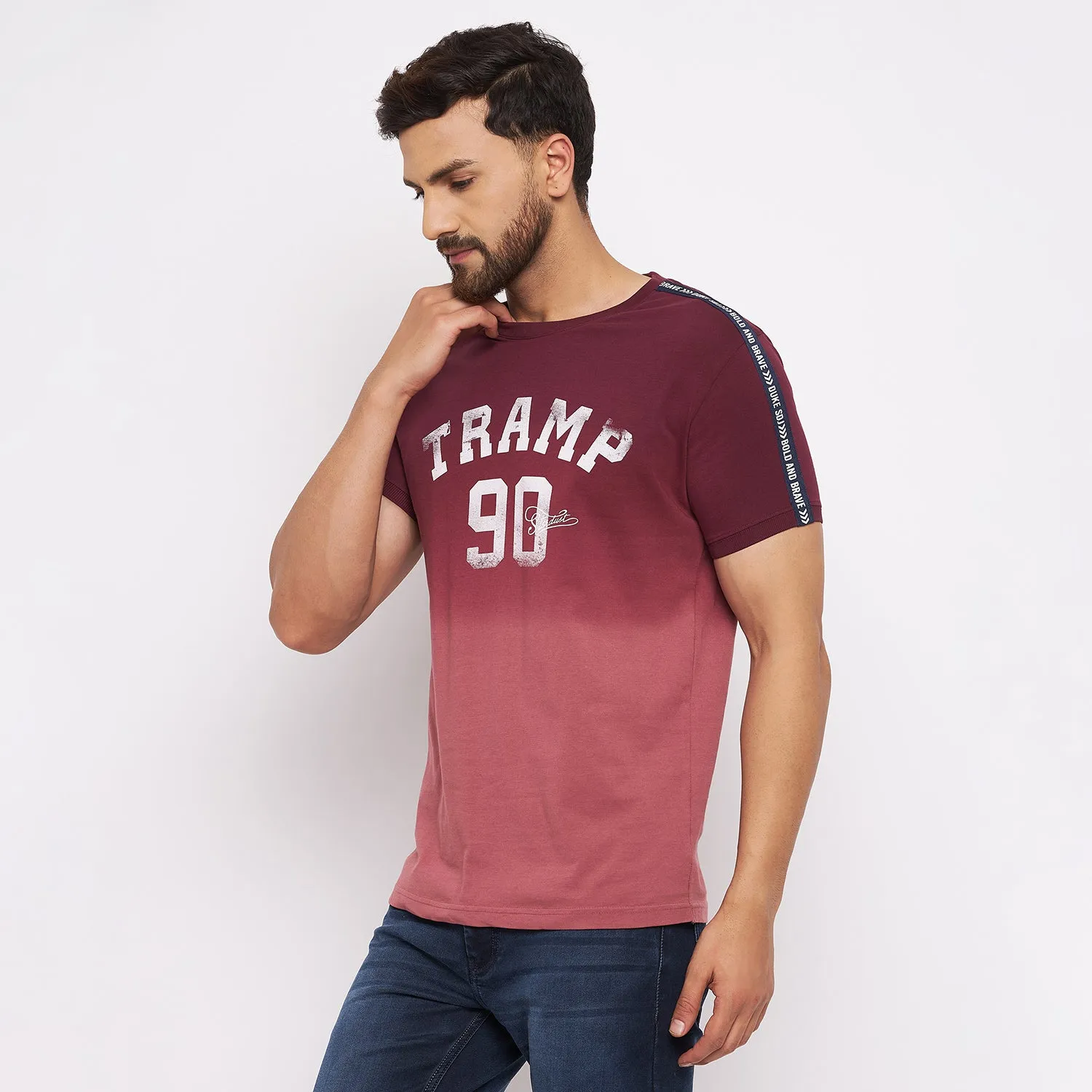 Duke Stardust Men Half Sleeve Cotton T-shirt (LF4819)