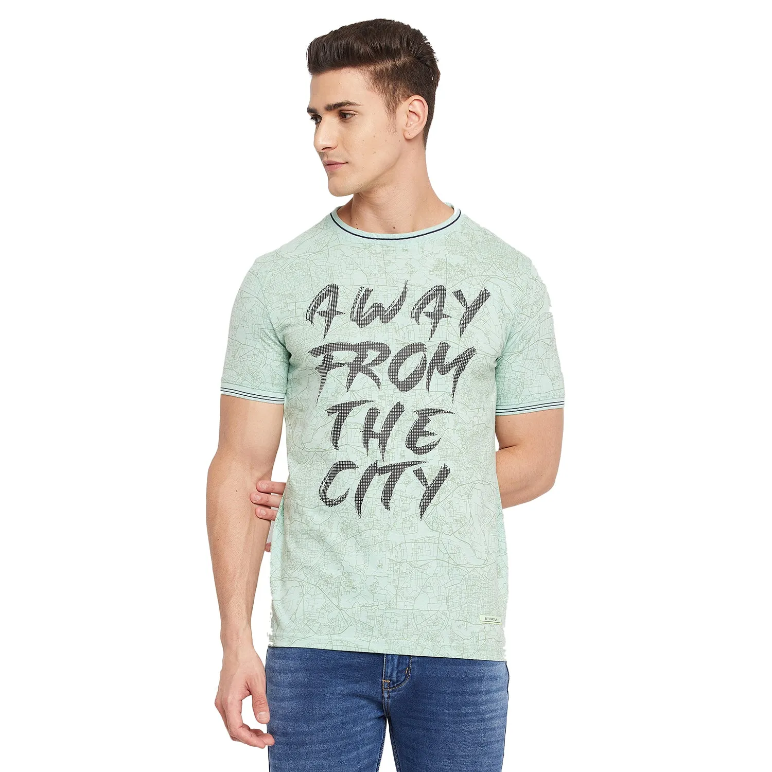 Duke Stardust Men Half Sleeve Cotton T-shirt (LF5342)