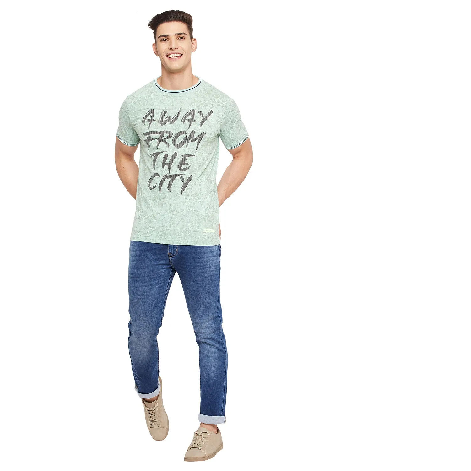 Duke Stardust Men Half Sleeve Cotton T-shirt (LF5342)