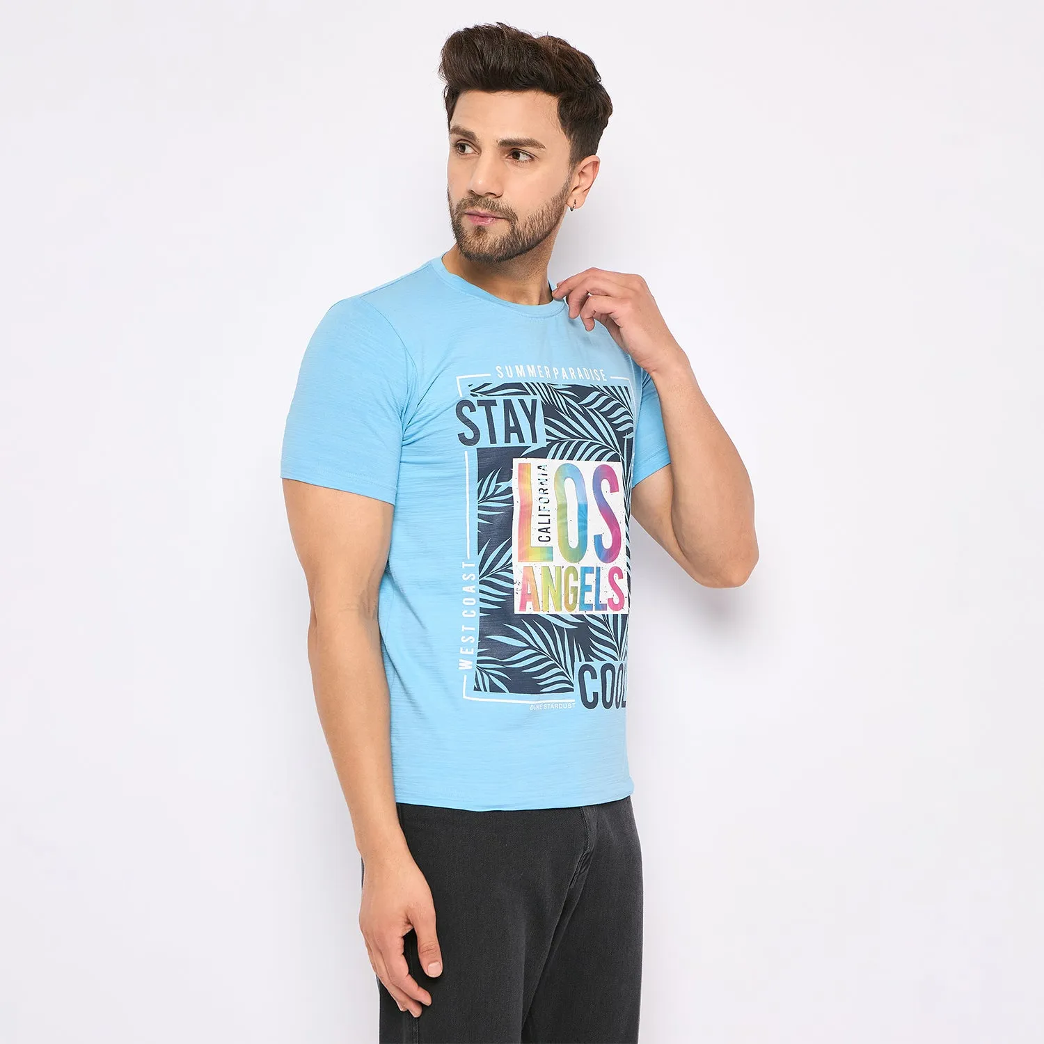 Duke Stardust Men Half Sleeve Cotton T-shirt (LF5763)