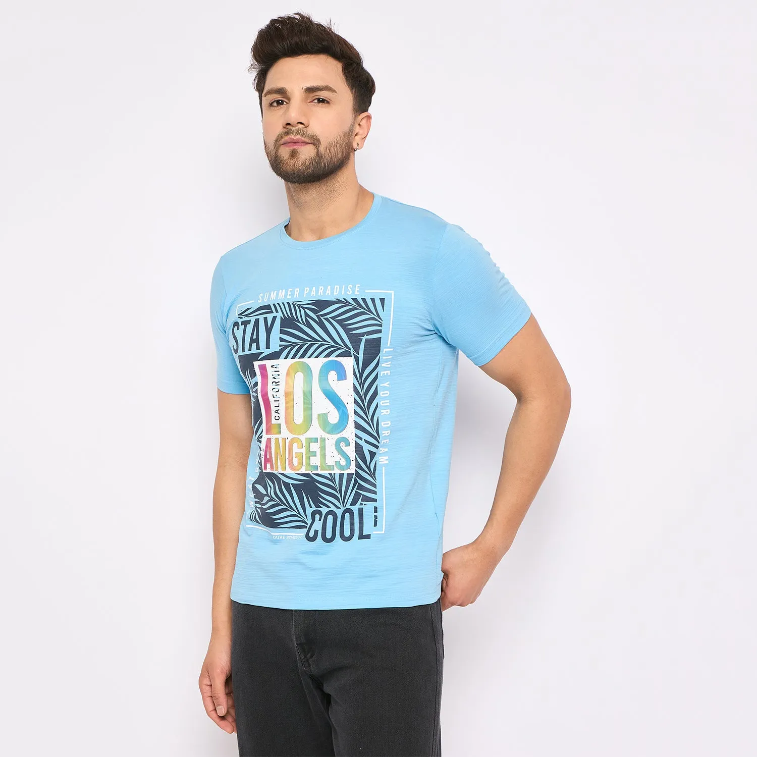 Duke Stardust Men Half Sleeve Cotton T-shirt (LF5763)