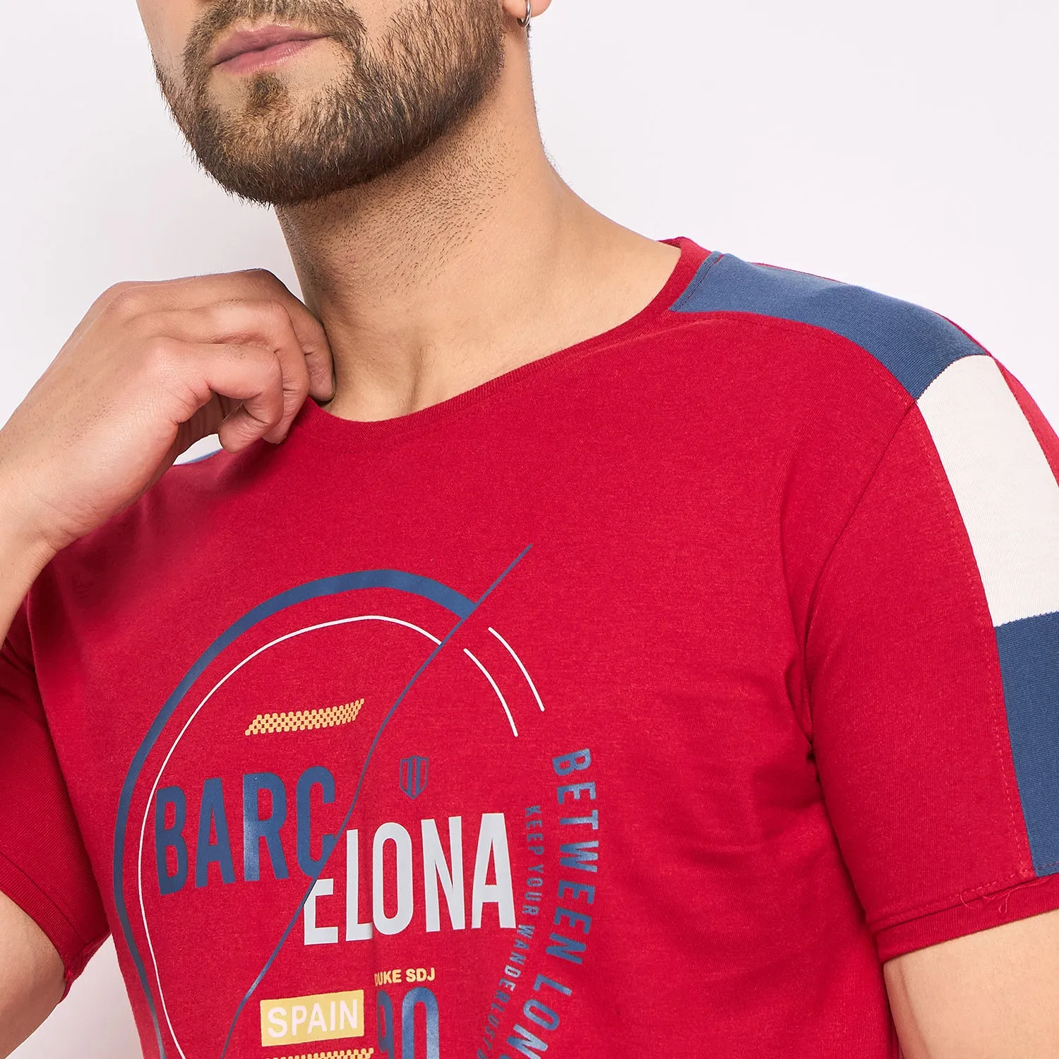 Duke Stardust Men Half Sleeve Cotton T-shirt (LF5813)