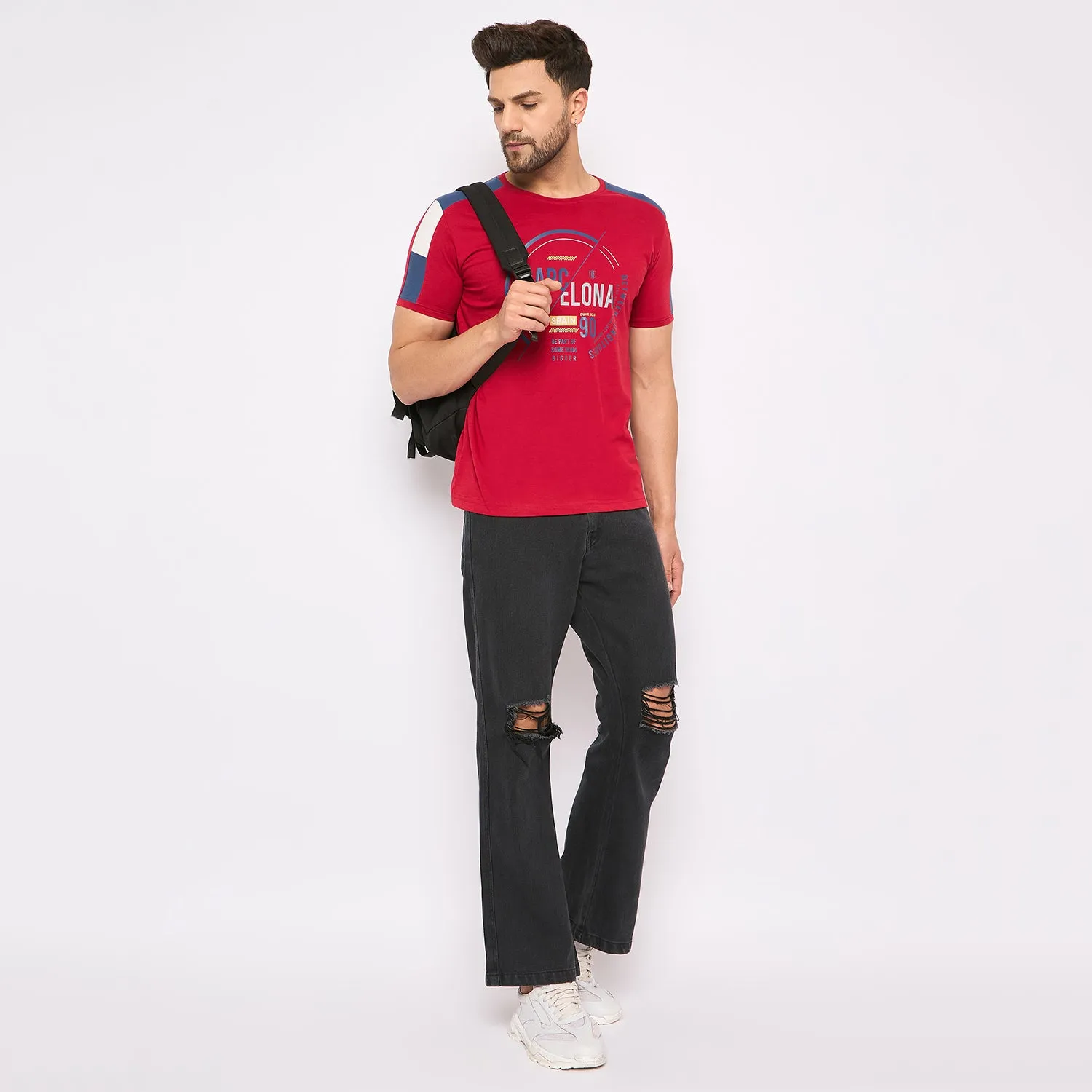 Duke Stardust Men Half Sleeve Cotton T-shirt (LF5813)