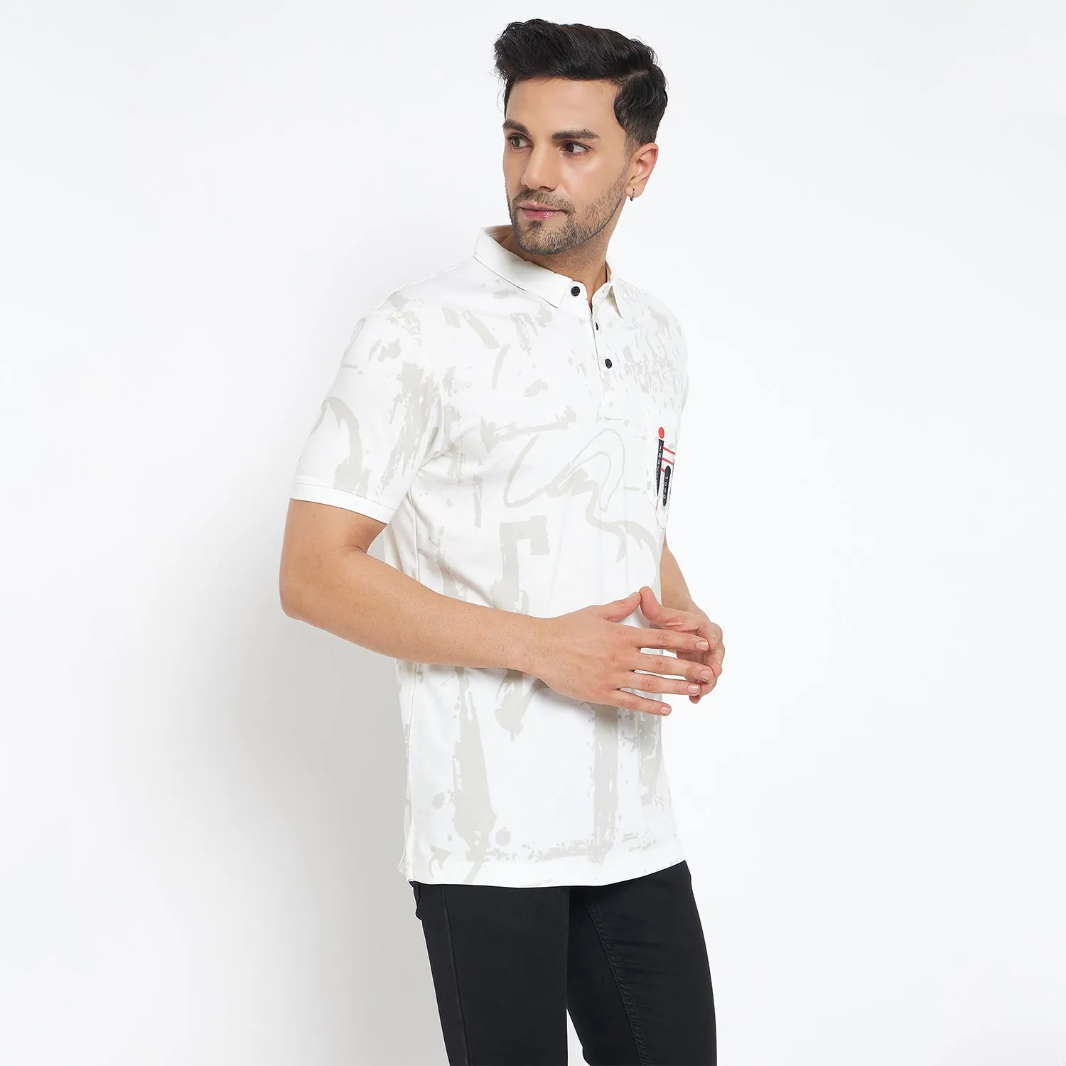 Duke Stardust Men Half Sleeve Cotton T-Shirt (LF7118)
