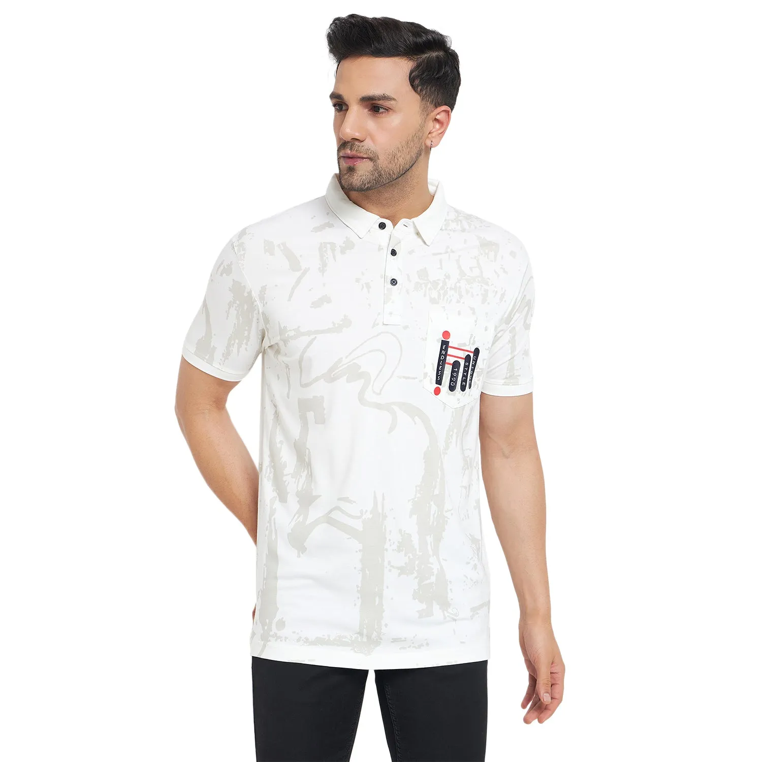 Duke Stardust Men Half Sleeve Cotton T-Shirt (LF7118)