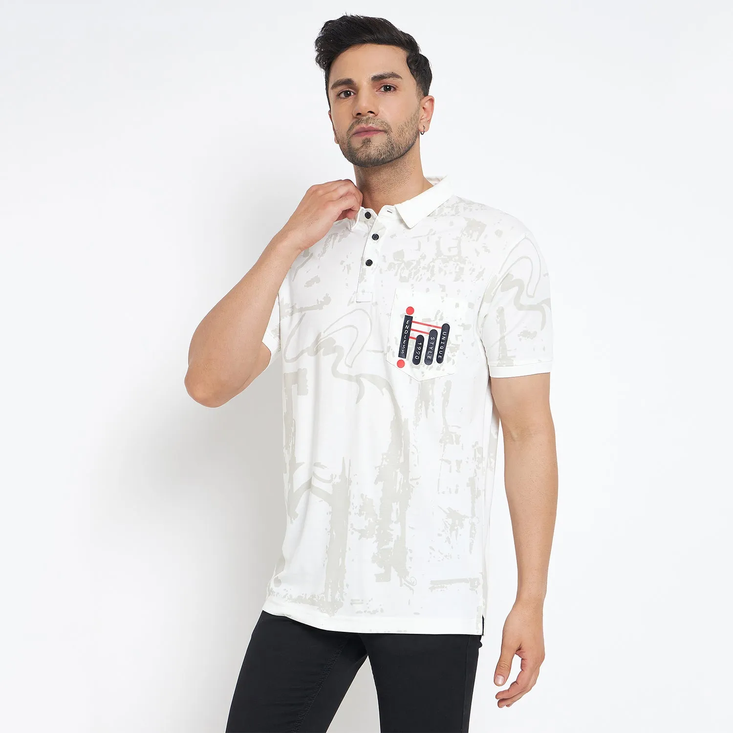 Duke Stardust Men Half Sleeve Cotton T-Shirt (LF7118)