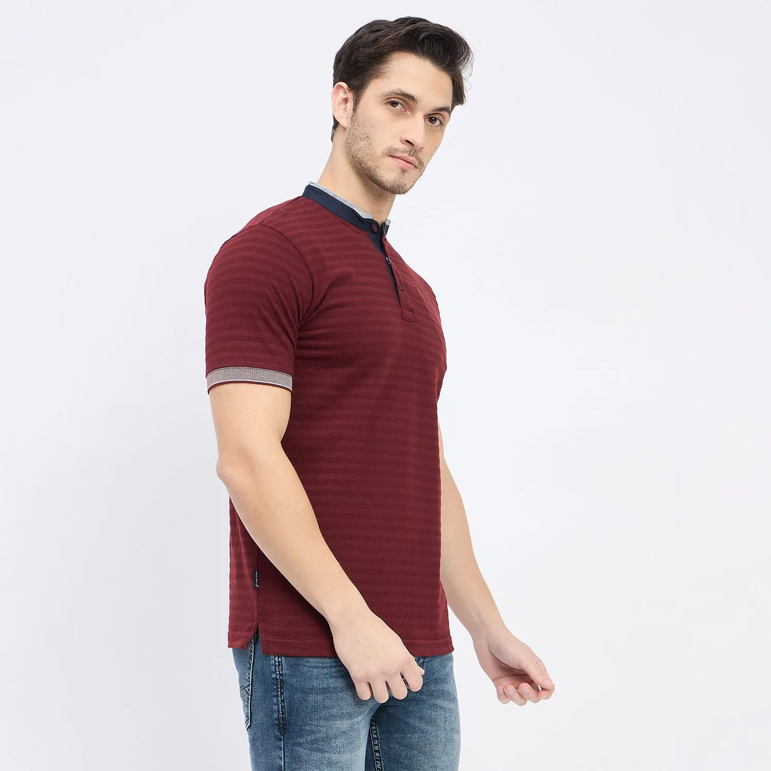 Duke Stardust Men Half Sleeve Cotton T-shirt (LF7264)