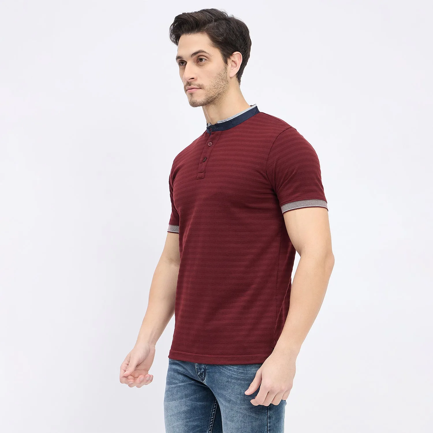 Duke Stardust Men Half Sleeve Cotton T-shirt (LF7264)