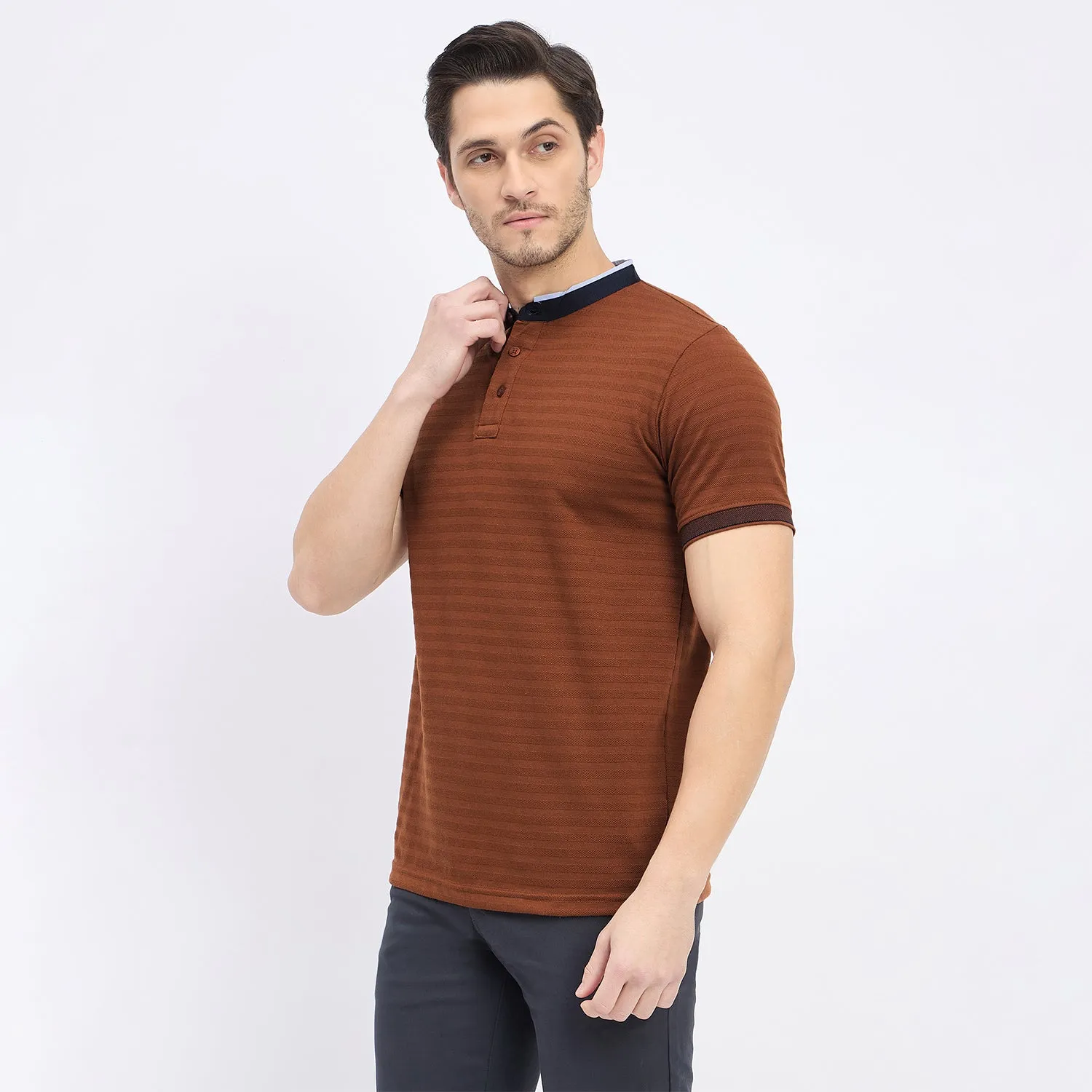 Duke Stardust Men Half Sleeve Cotton T-shirt (LF7264)